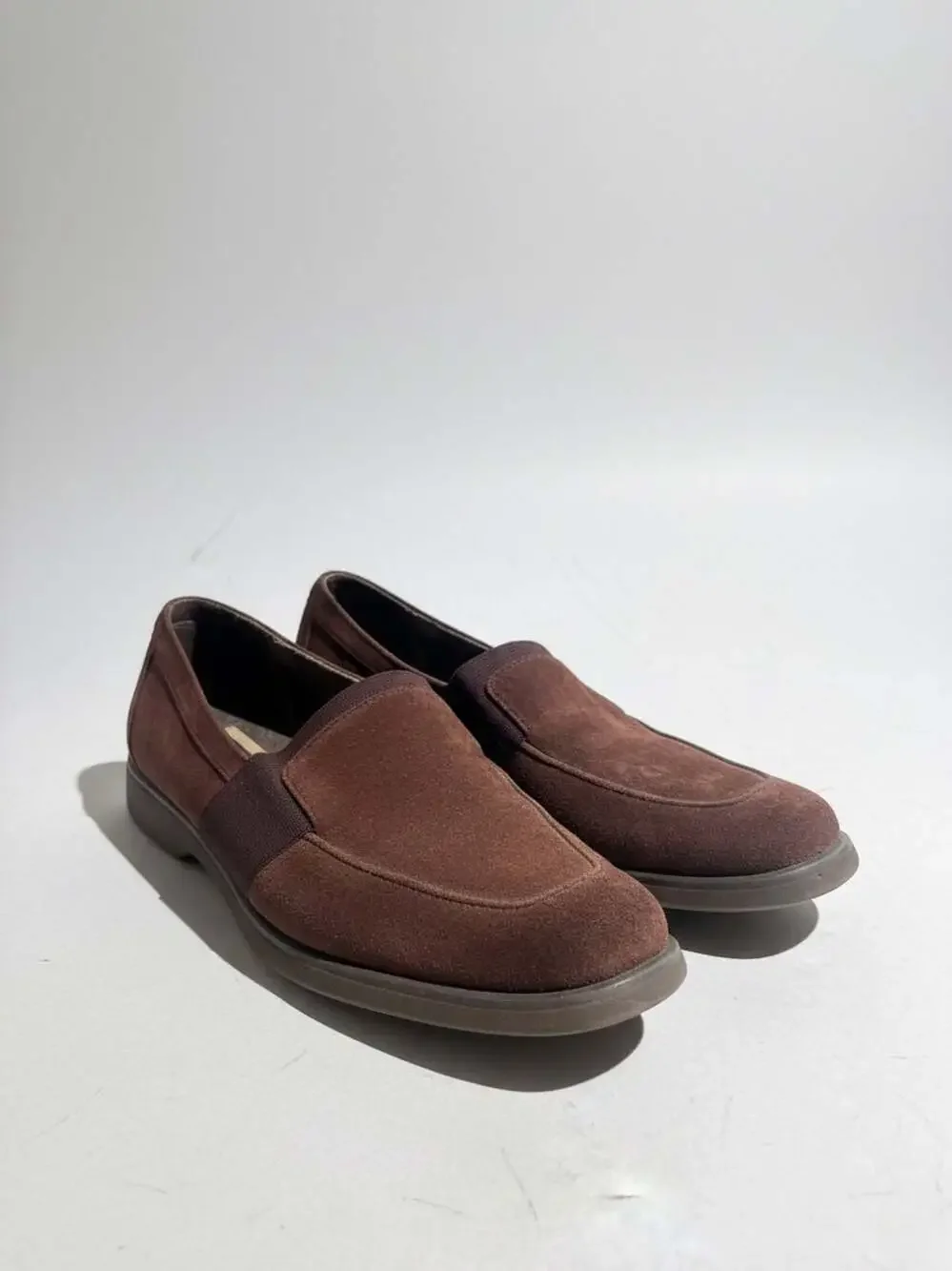 VTG Hush Puppies Brown Suede Slip-On Loafers 6.5 M